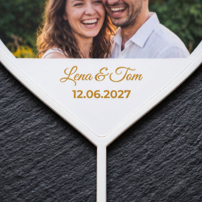 Herz Foto-Tortenstecker Geburtstag Cake Topper