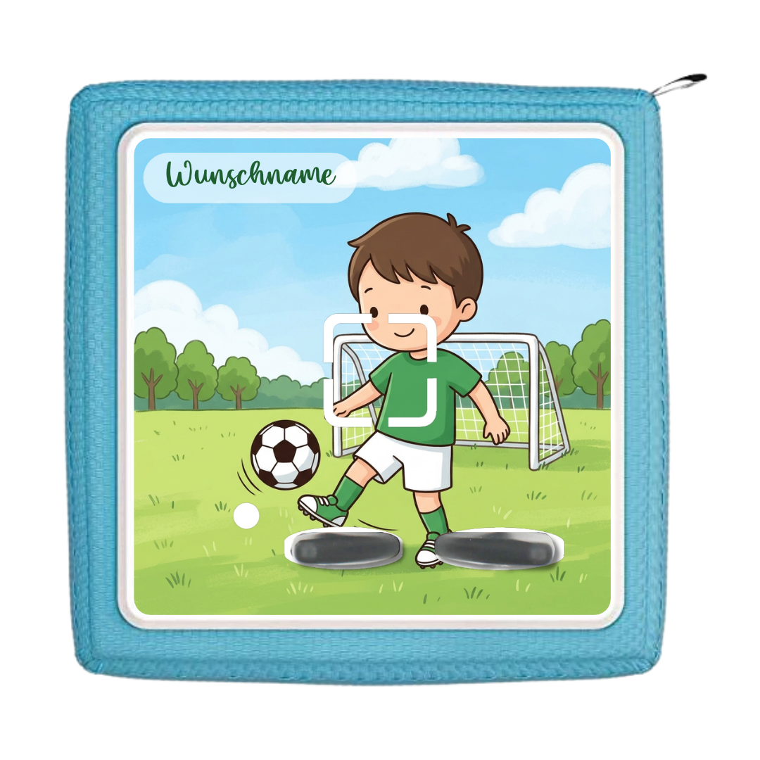 Toniebox 1 Schutzfolie Fußball Junge mit Wunschname