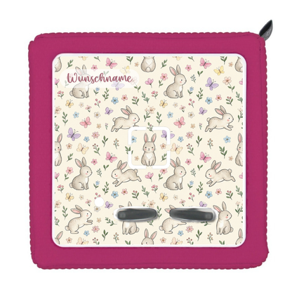 Toniebox 1 Schutzfolie Hase Schmetterling Creme mit Wunschname