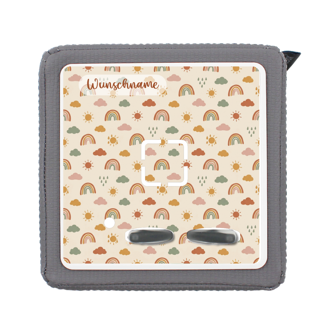 Toniebox 1 Schutzfolie Regenbogen Boho mit Wunschname