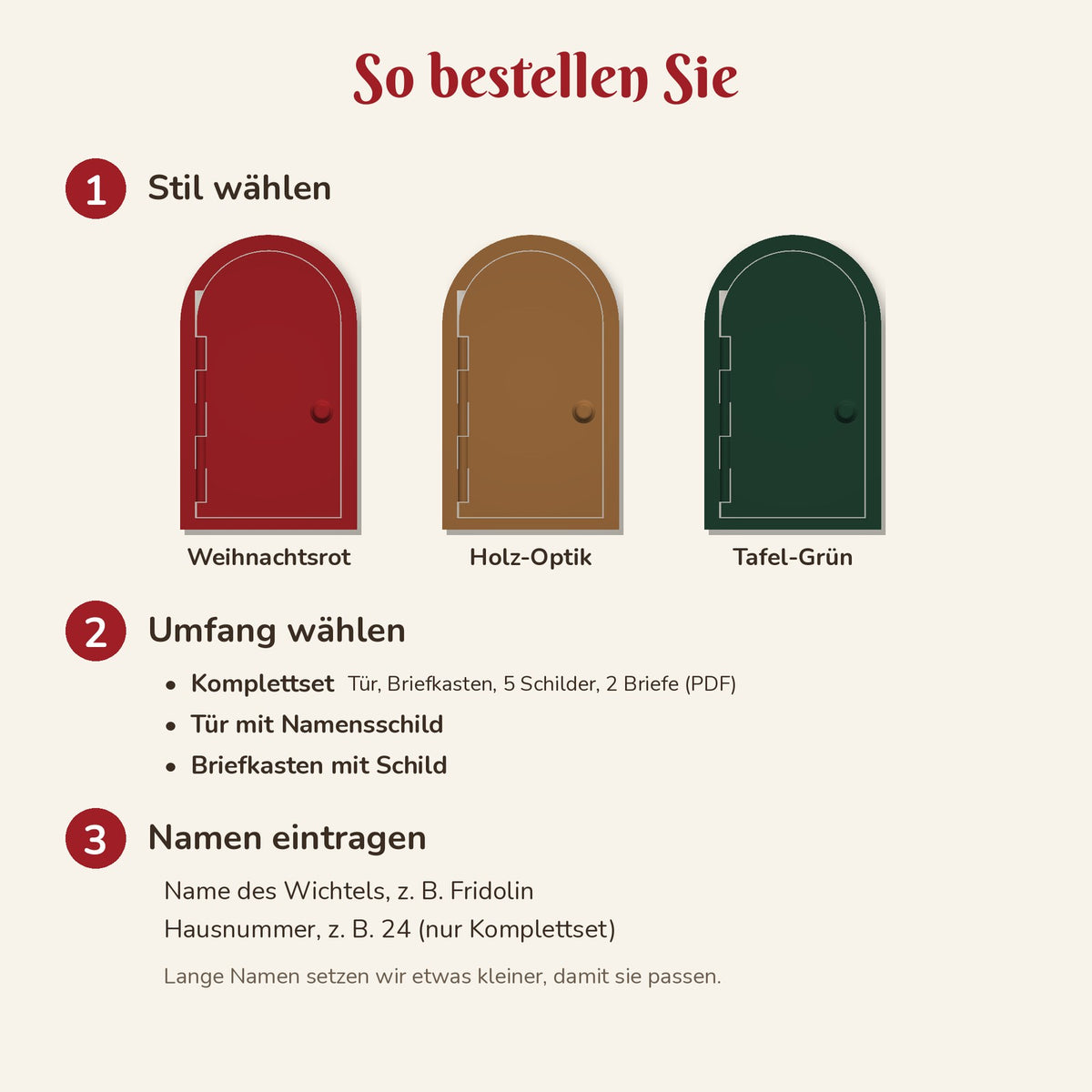 Wichteltür personalisiert WK So bestellen 1600