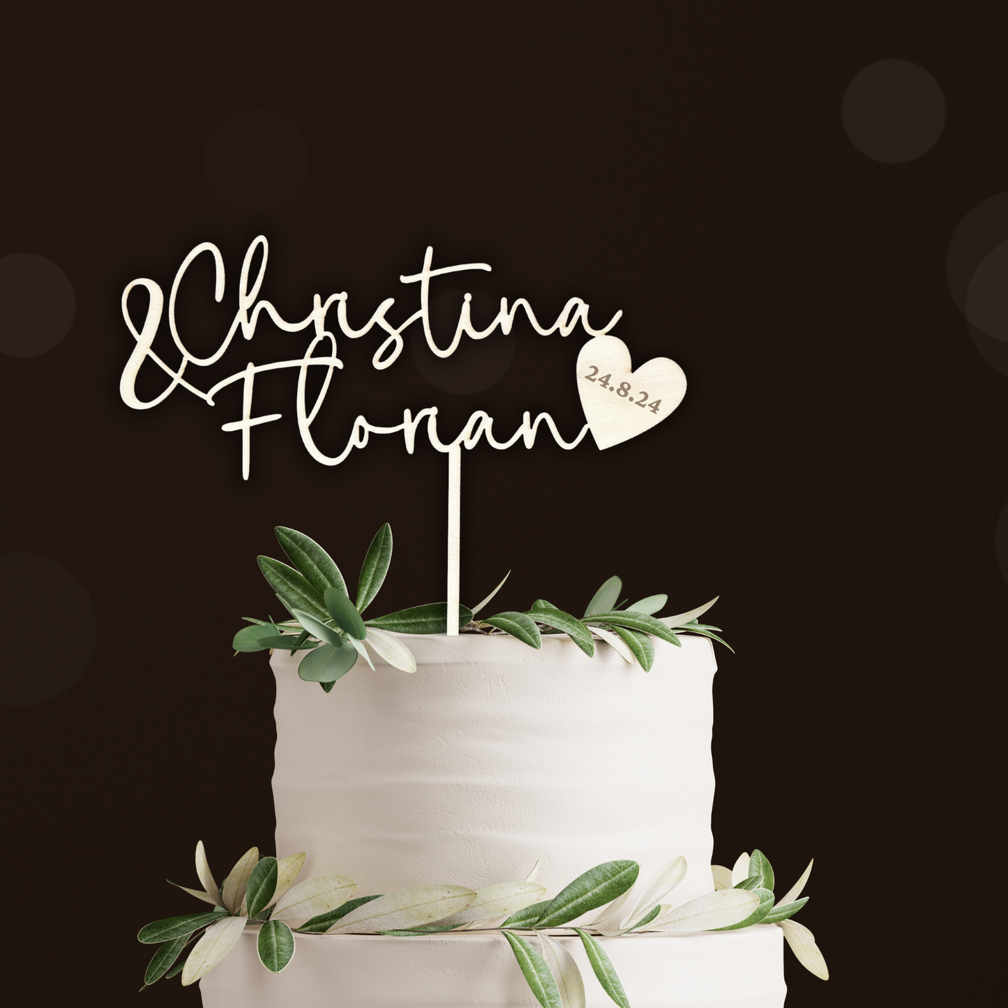 Variante 12 Cake Topper Hochzeit - Ansicht 1
