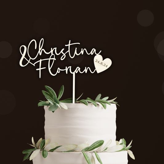 Variante 12 Cake Topper Hochzeit - Ansicht 1