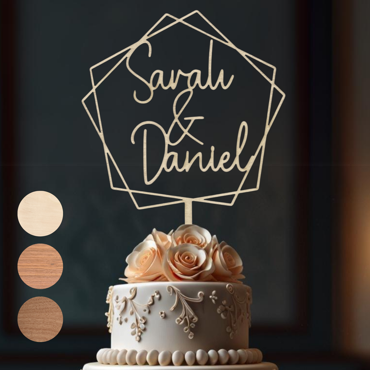 Variante 14 Cake Topper Hochzeit - Ansicht 3