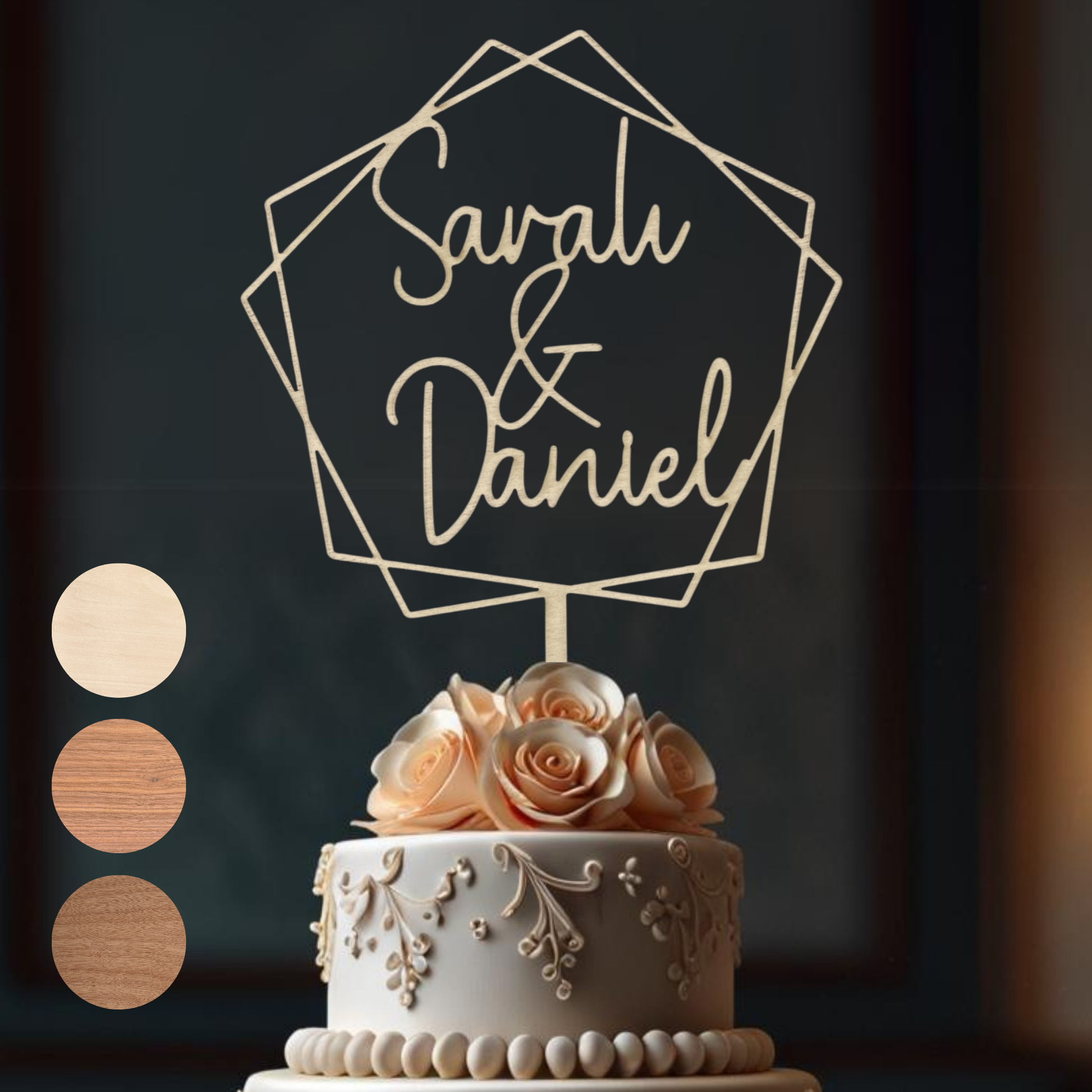 Variante 14 Cake Topper Hochzeit - Ansicht 3