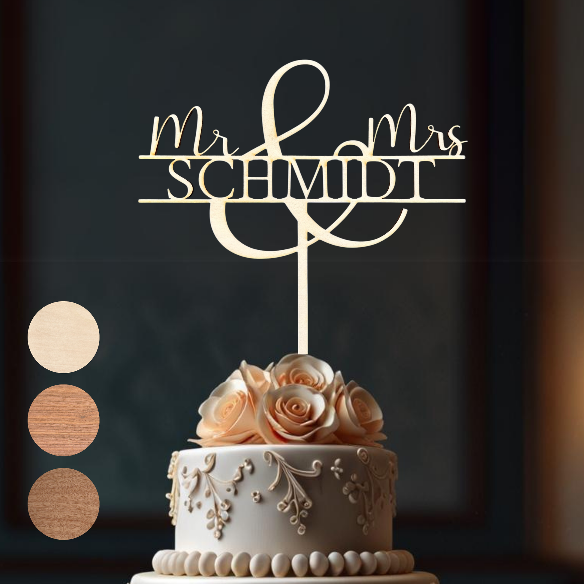 Variante 5 Cake Topper Hochzeit - Ansicht 2
