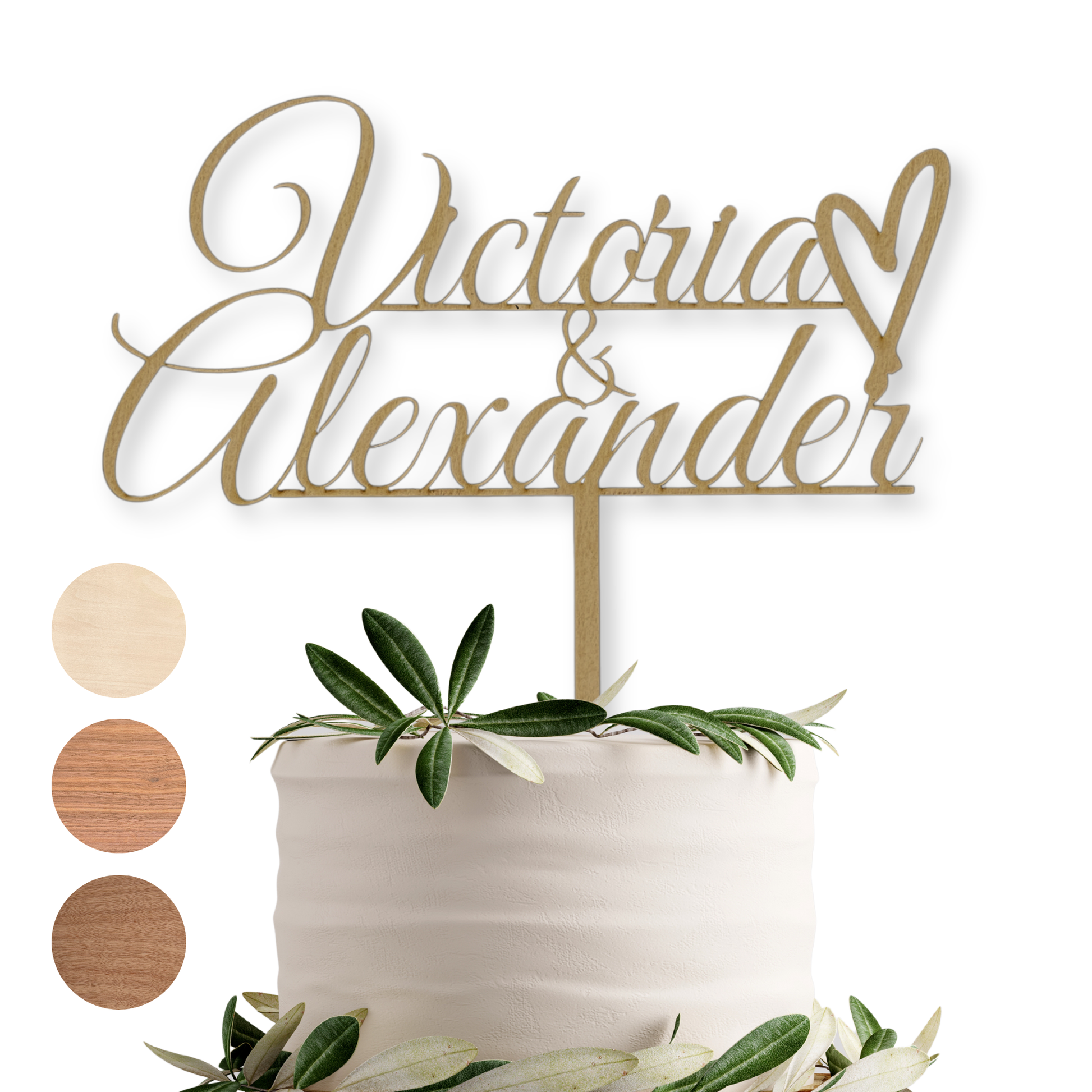 Variante 11 Cake Topper Hochzeit - Ansicht 1