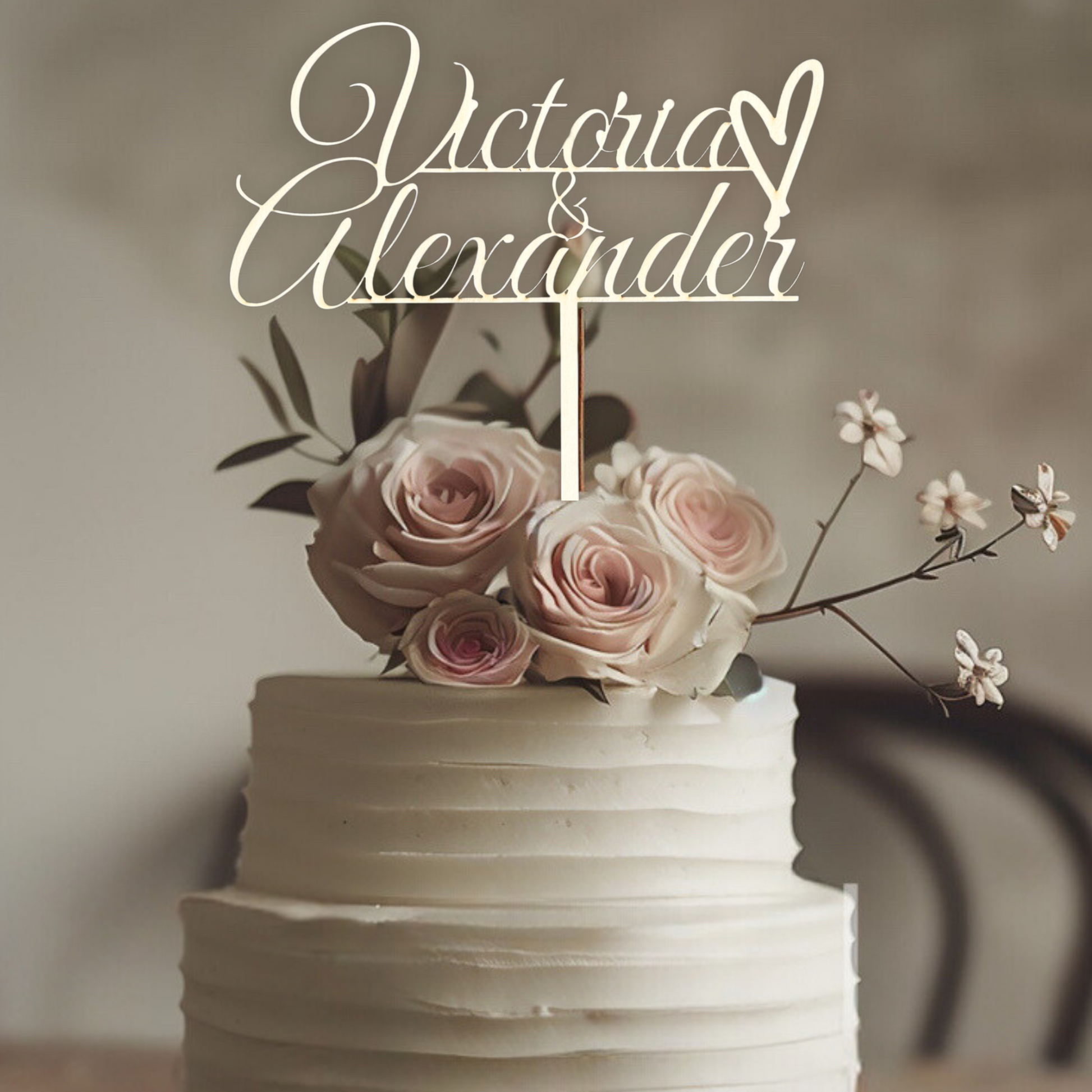 Variante 11 Cake Topper Hochzeit - Ansicht 2