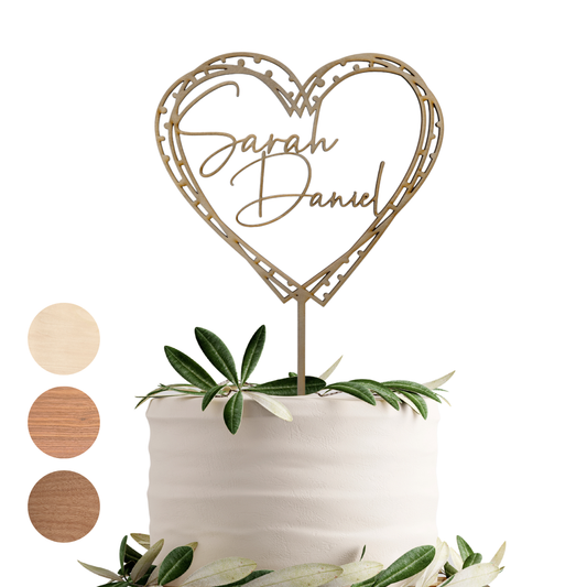Variante 6 Cake Topper Hochzeit - Ansicht 1